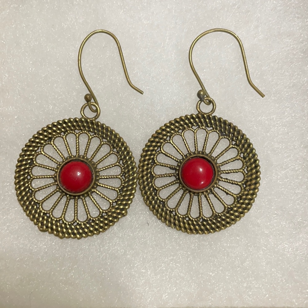 One of a kind drop earrings
